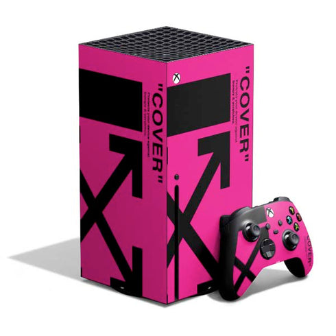 Black and Pink Arrows Xbox Series X Bundle Skin